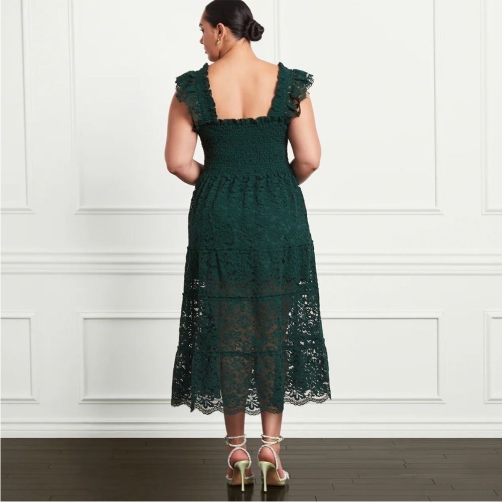 HILL HOUSE 2023 Collector’s Lace Ellie Nap Dress Botanical Garden Green XXL NWT - Picture 2 of 10